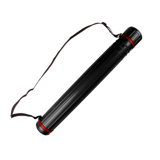 Tubo Porta Desenhos Plástico 75cm Diâmetro 9cm Preto
