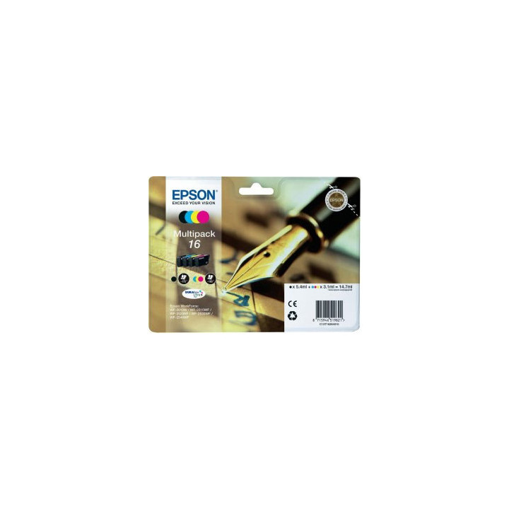 Pack Tinteiros Epson 16 4 Cores C13T16264010