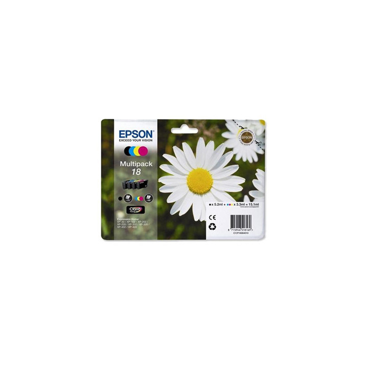 Pack Tinteiros Epson 18 4 Cores C13T18064010