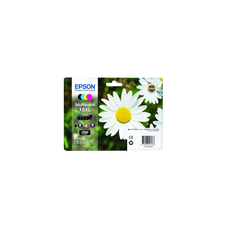 Pack Tinteiros Epson 18XL 4 Cores C13T18164010