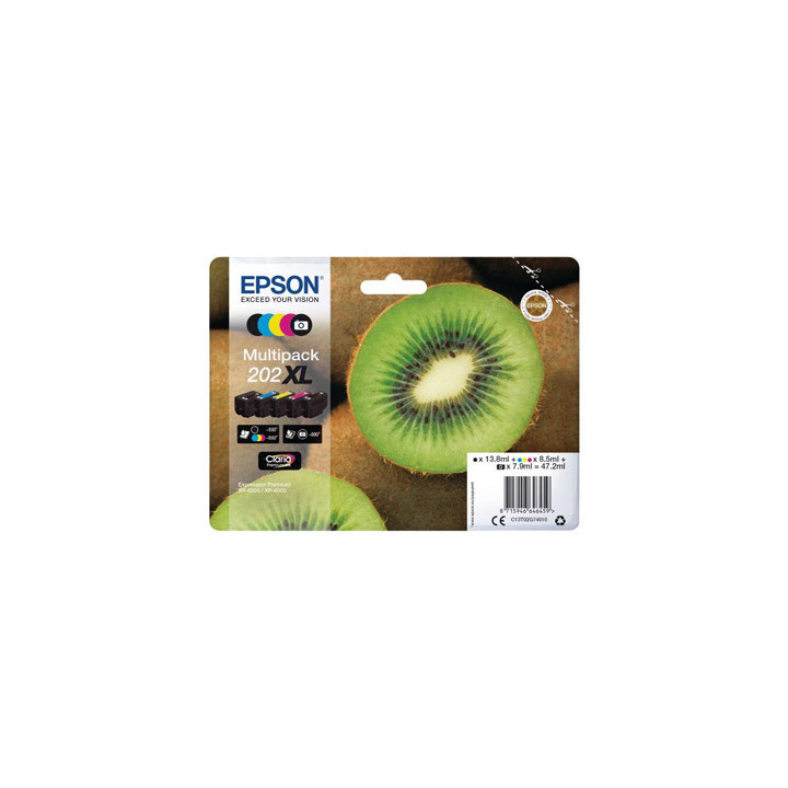 Pack Tinteiros Epson 202XL 5 Cores C13T02G74010
