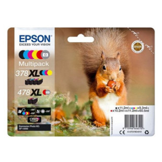 Pack Tinteiros Epson 378XL 6 Cores C13T37984010