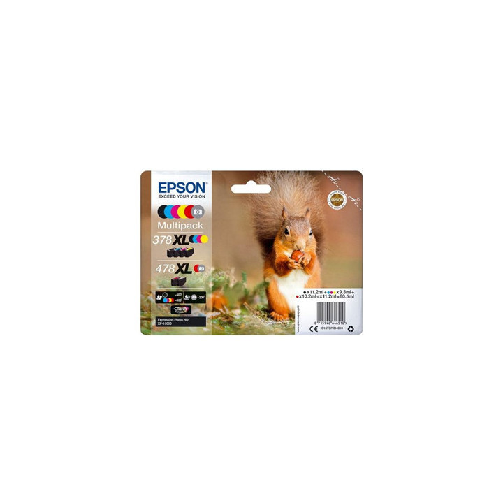 Pack Tinteiros Epson 378XL 6 Cores C13T37984010
