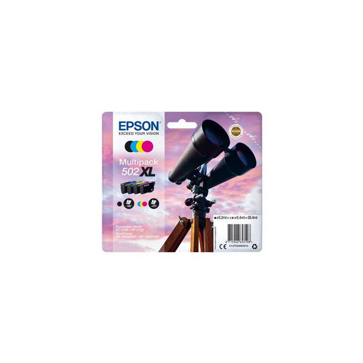 Pack Tinteiros Epson 502XL 4 Cores C13T02W64010