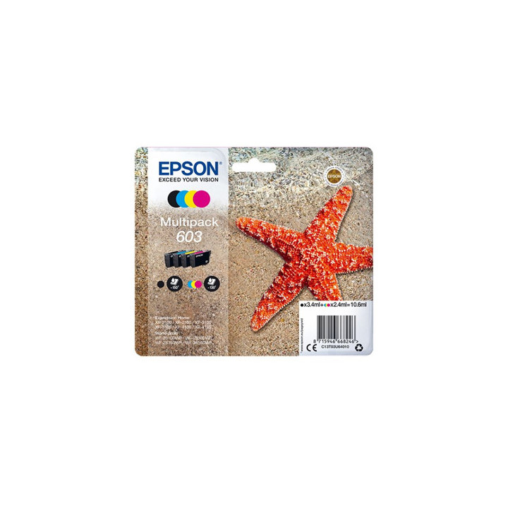 Pack Tinteiros Epson 603 4 Cores C13T03U64010