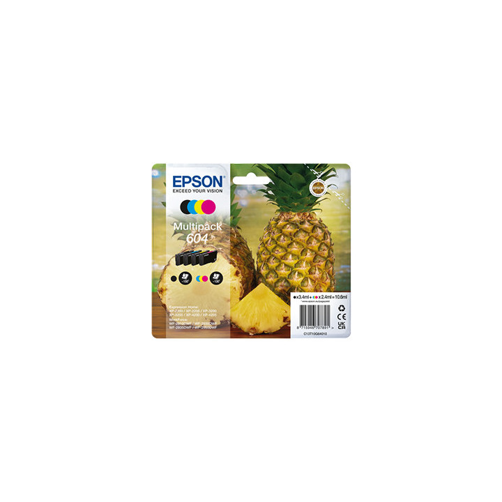 Pack Tinteiros Epson 604 4 Cores C13T10G64010