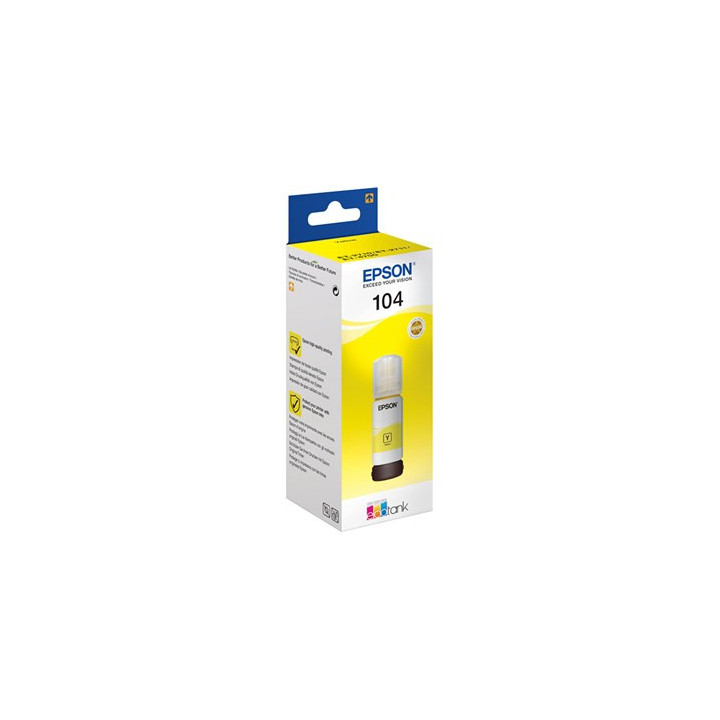 Tinteiro Epson 104 Amarelo C13T00P440 70ml 7500 Pág.
