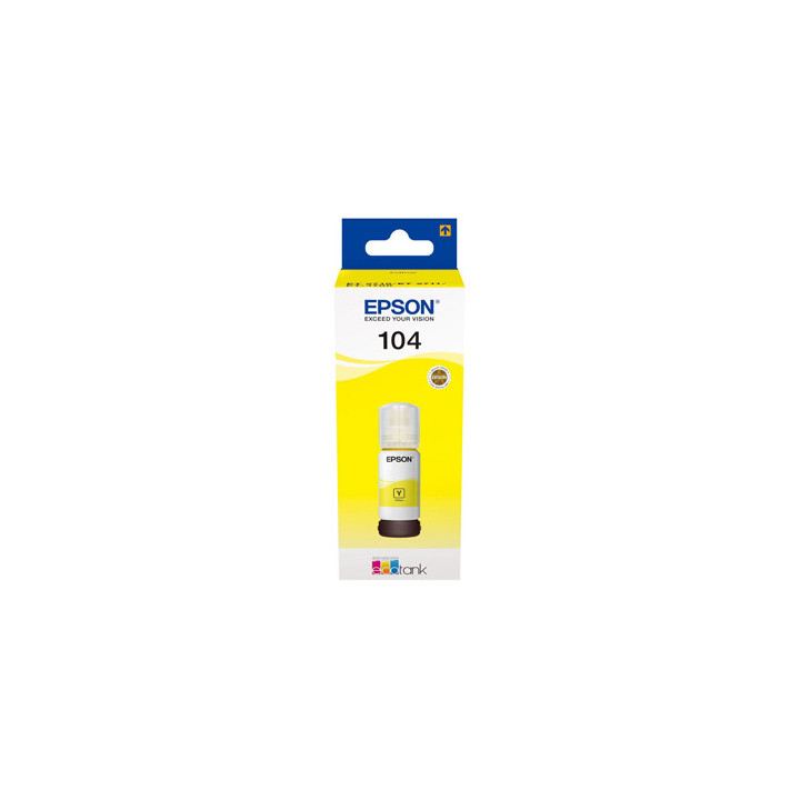 Tinteiro Epson 104 Amarelo C13T00P440 70ml 7500 Pág.