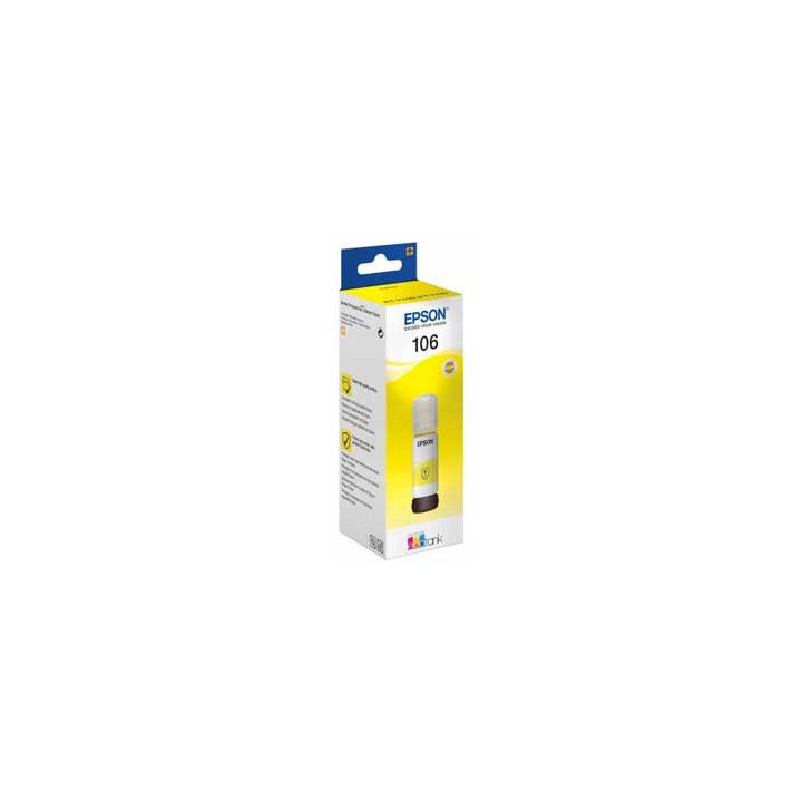 Tinteiro Epson 106 Amarelo C13T00R440 70ml 5000 Pág.