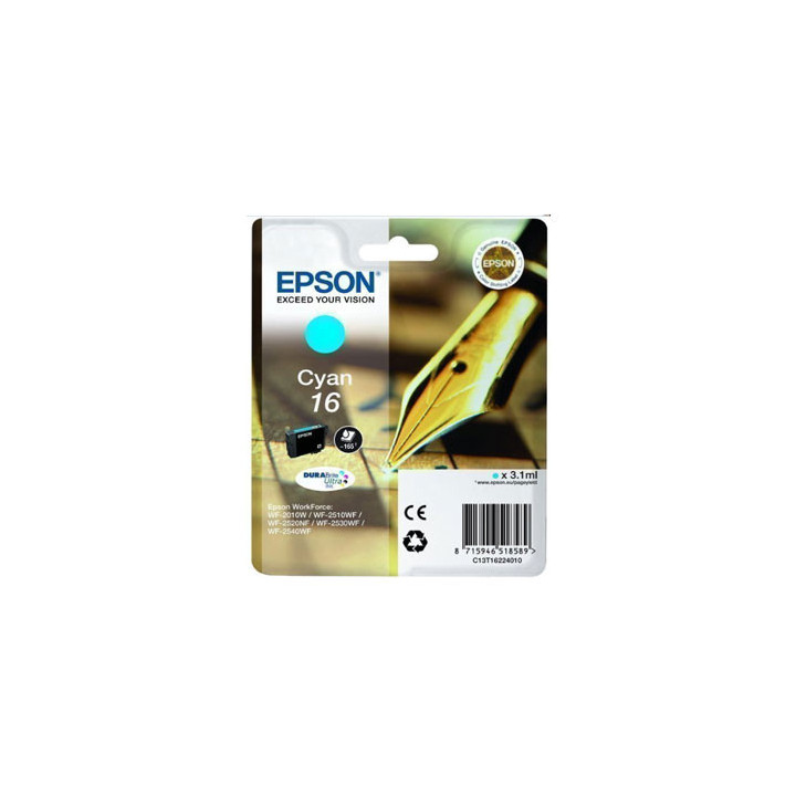 Tinteiro Epson 16 Azul C13T16224010 3,1ml
