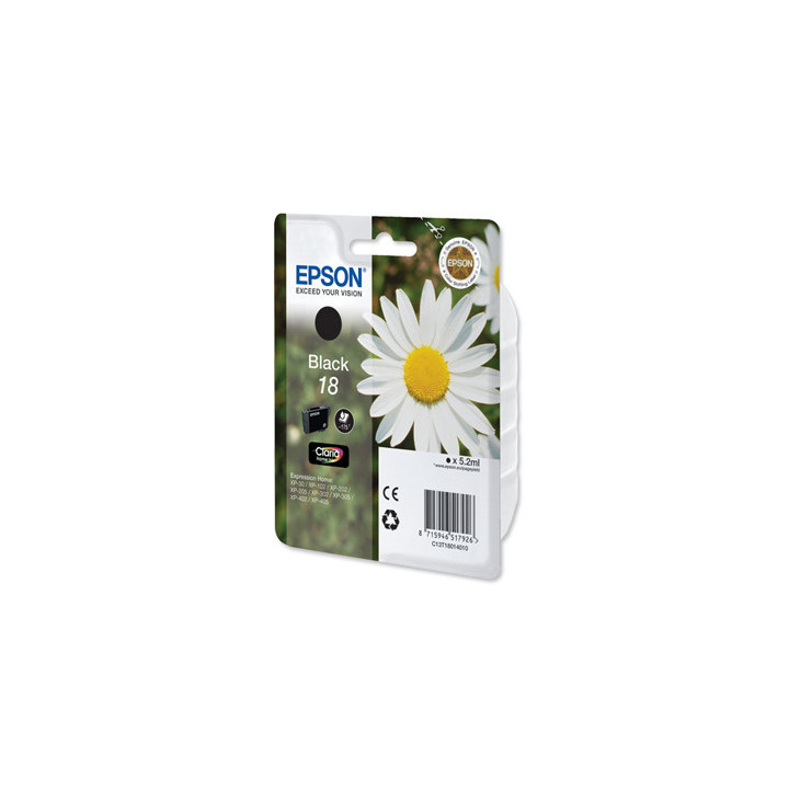 Tinteiro Epson 18 Preto C13T18014010 5,2ml