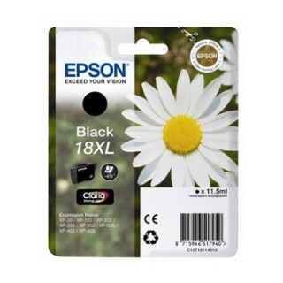 Tinteiro Epson 18XL Preto C13T18114010 11,5ml