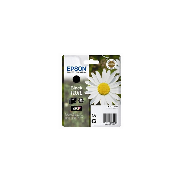 Tinteiro Epson 18XL Preto C13T18114010 11,5ml