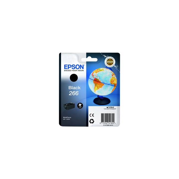 Tinteiro Epson 266 Preto C13T26614010 5,8ml 250 Pág.