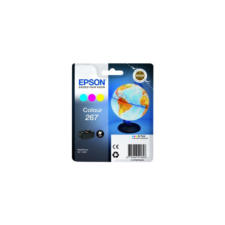 Tinteiro Epson 267 3 Cores C13T26704010 6,7ml 200 Pág.