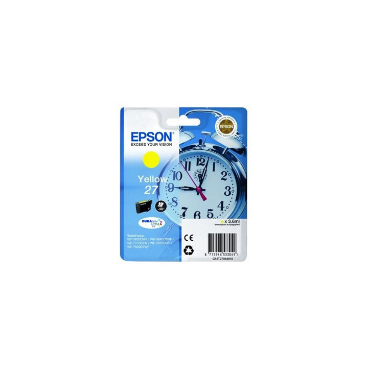 Tinteiro Epson 27 Amarelo C13T27044010 3,6ml
