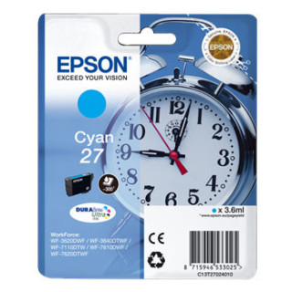 Tinteiro Epson 27 Azul C13T27024010 3,6ml