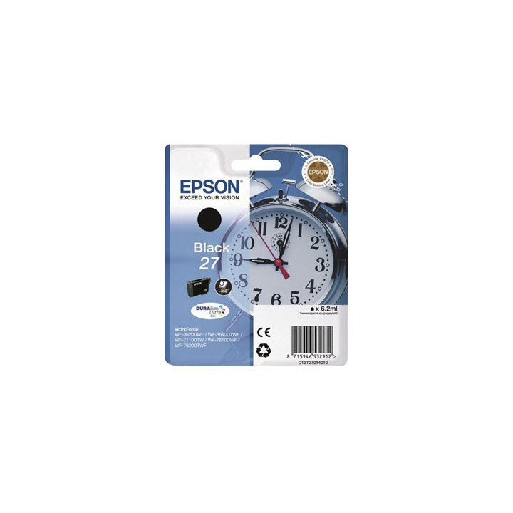 Tinteiro Epson 27 Preto C13T27014010 6,2ml