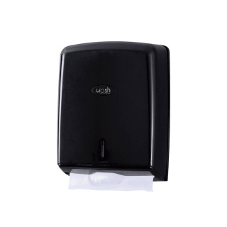 Dispensador Toalhas Mão Zig-Zag Preto