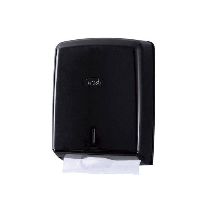Dispensador Toalhas Mão Zig-Zag Preto