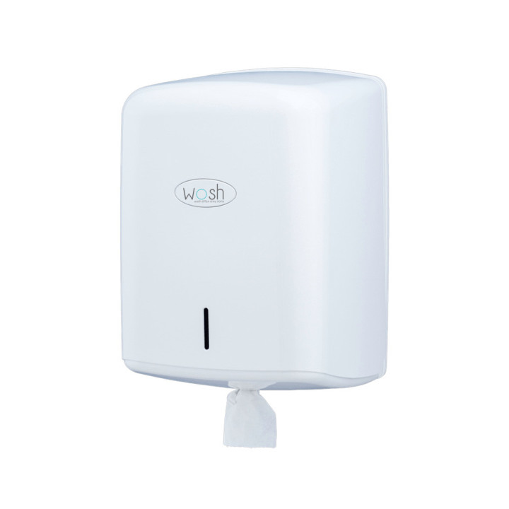 Dispensador Toalhas Rolo Extração Central Branco