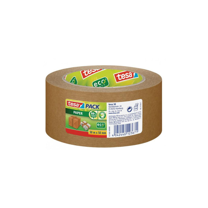 Fita Adesiva 50mmx50m Castanha Papel Tesa 1un