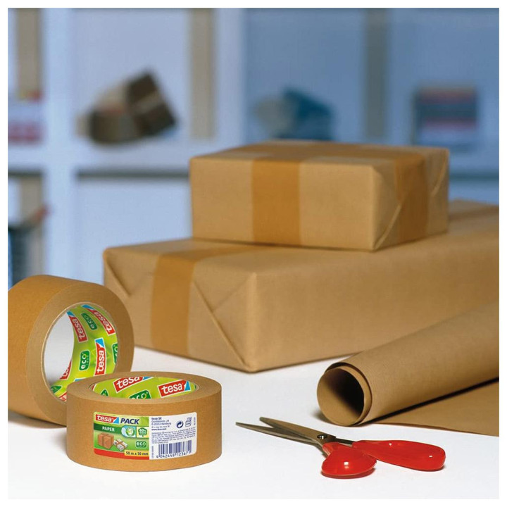 Fita Adesiva 50mmx50m Castanha Papel Tesa 1un
