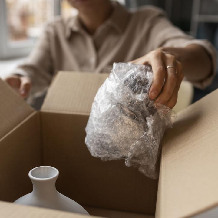 Plástico Proteção com Bolhas de Ar 40cmx220m Rolo