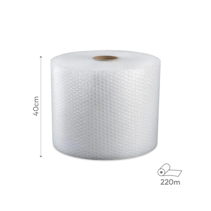 Plástico Proteção com Bolhas de Ar 40cmx220m Rolo