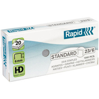 Agrafos 23/6 Rapid (10/40 Folhas) Cx2000un