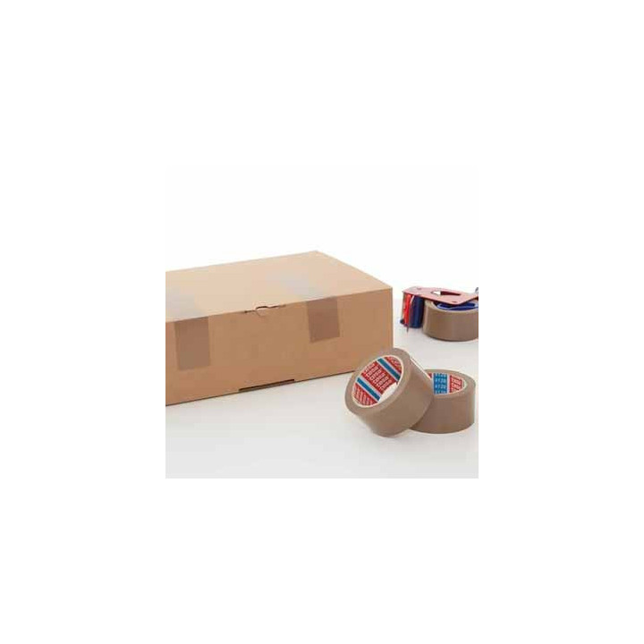Fita Adesiva 38mmx66m Castanha PVC Tesa 4120 2un