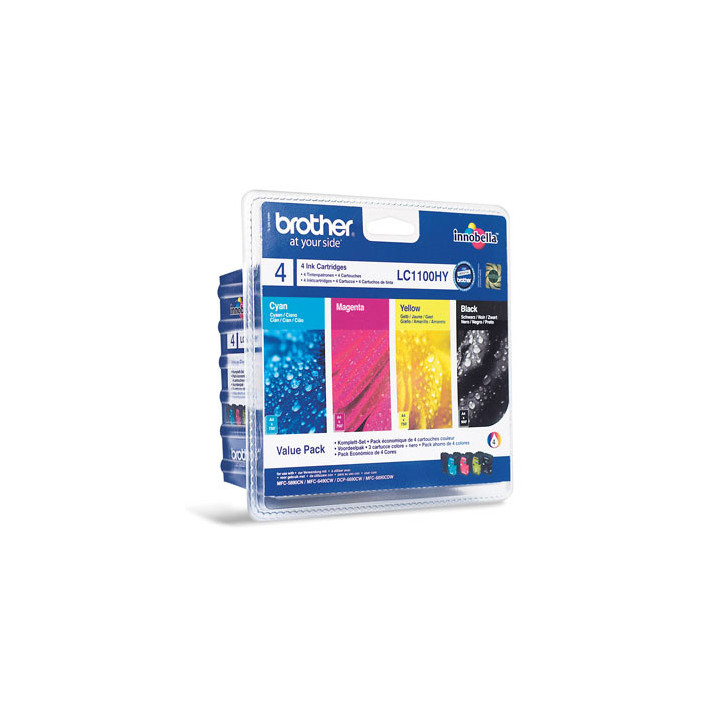 Pack Tinteiros Brother LC1100HYVALBP 4 Cores