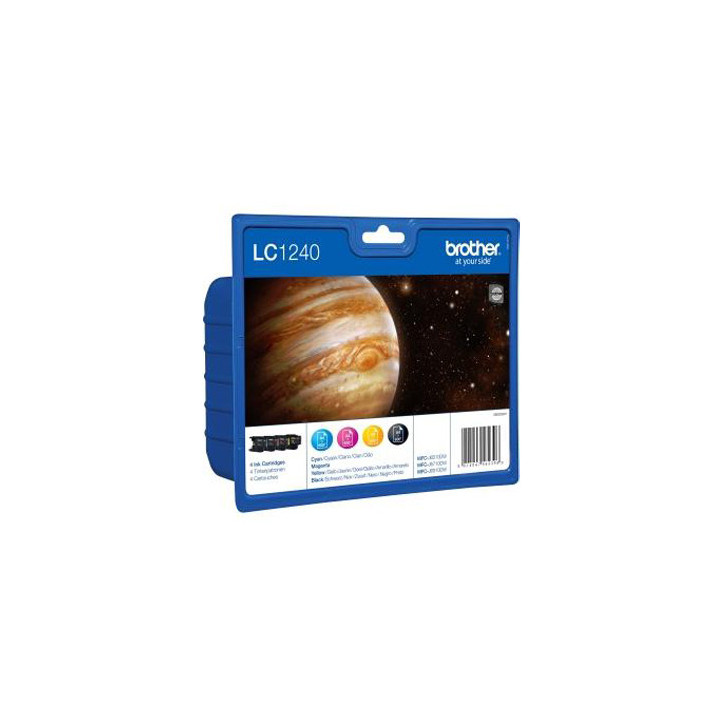 Pack Tinteiros Brother LC1240VALBP 4 Cores