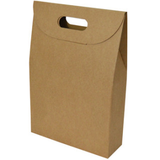 Caixa Cartão 280x100x420mm p/3 Garrafas Vinho Kraft 5un
