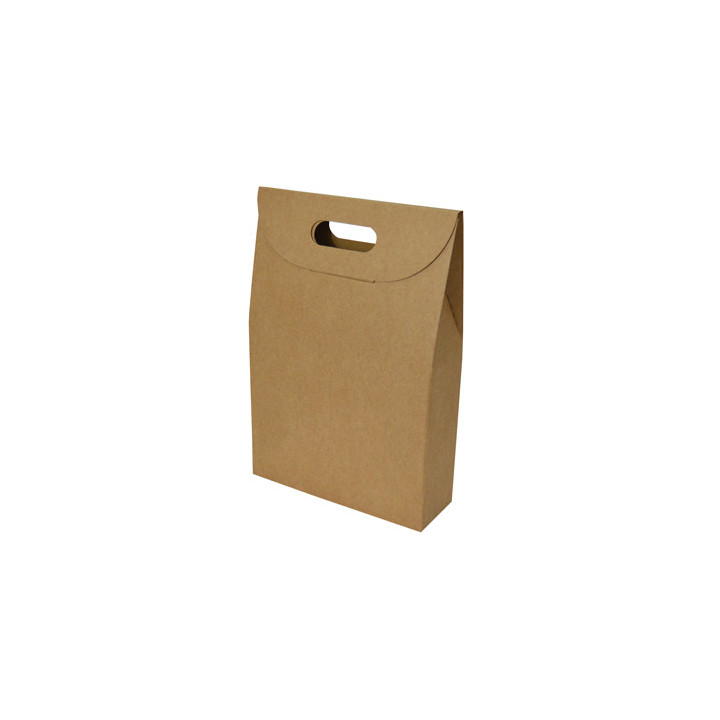 Caixa Cartão 280x100x420mm p/3 Garrafas Vinho Kraft 5un